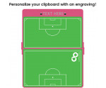 Pink Soccer Clipboard